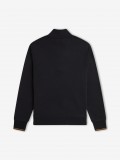 Fred Perry Half Zip Black Zip Sweater