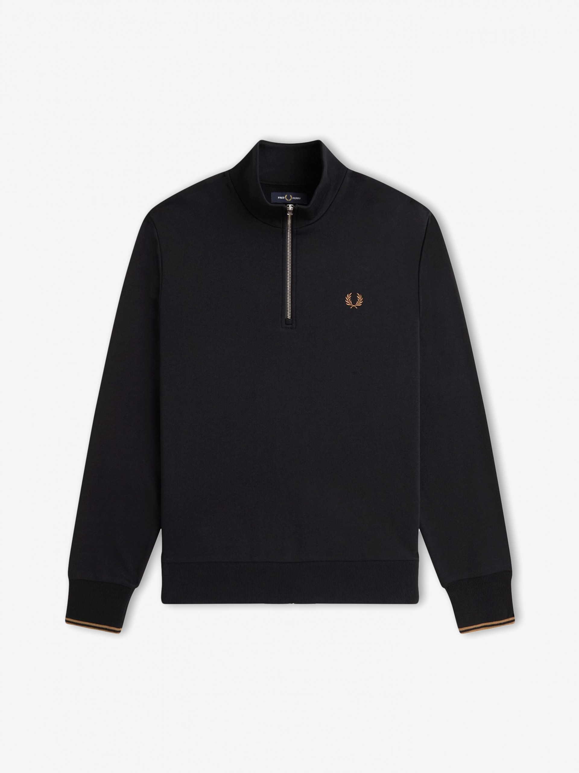 Sudadera con Cremallera Fred Perry Negra