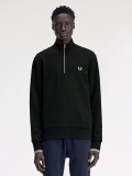 Fred Perry Half Zip Green Zip Sweater