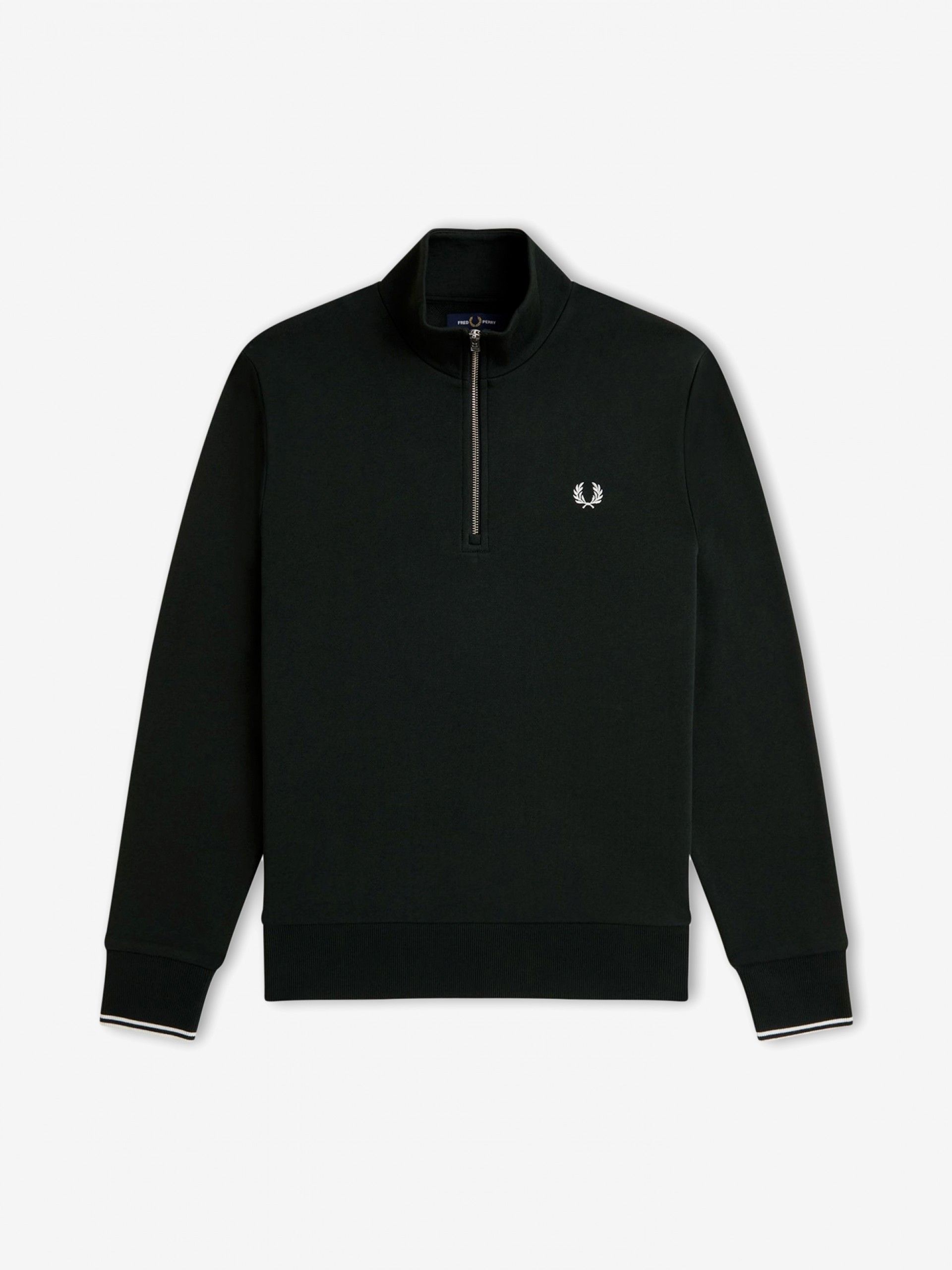 Sudadera con Cremallera Fred Perry Verde