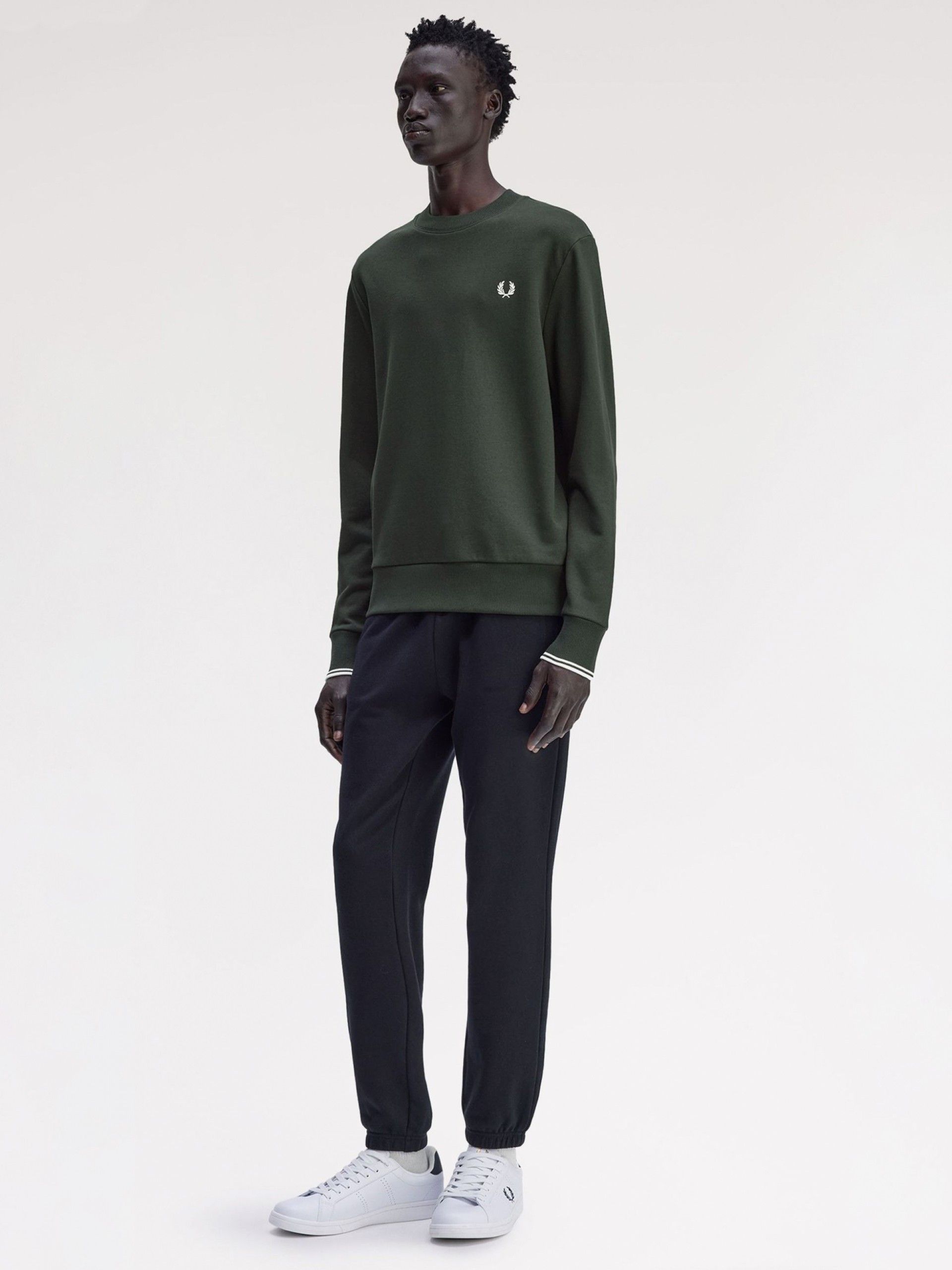 Camisola Fred Perry Crew Neck Verde