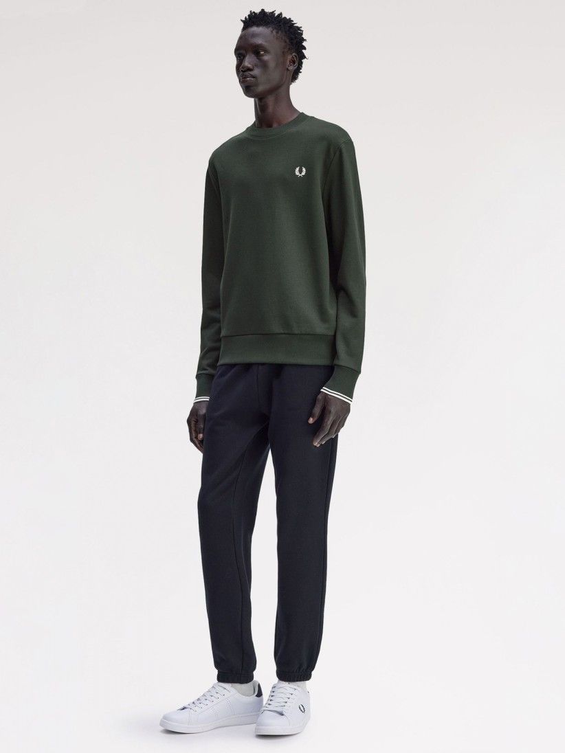 Sudadera Fred Perry Crew Neck Verde