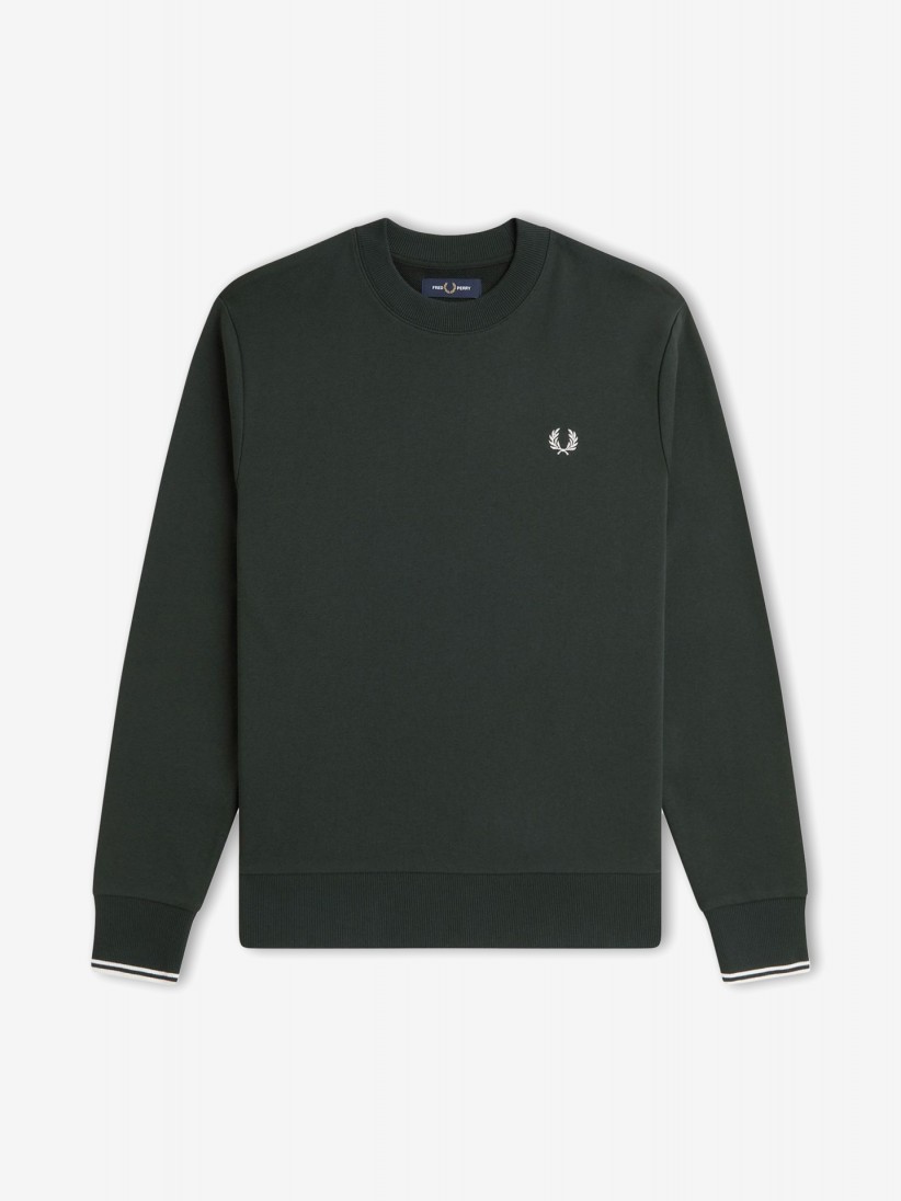 Sudadera Fred Perry Crew Neck Verde