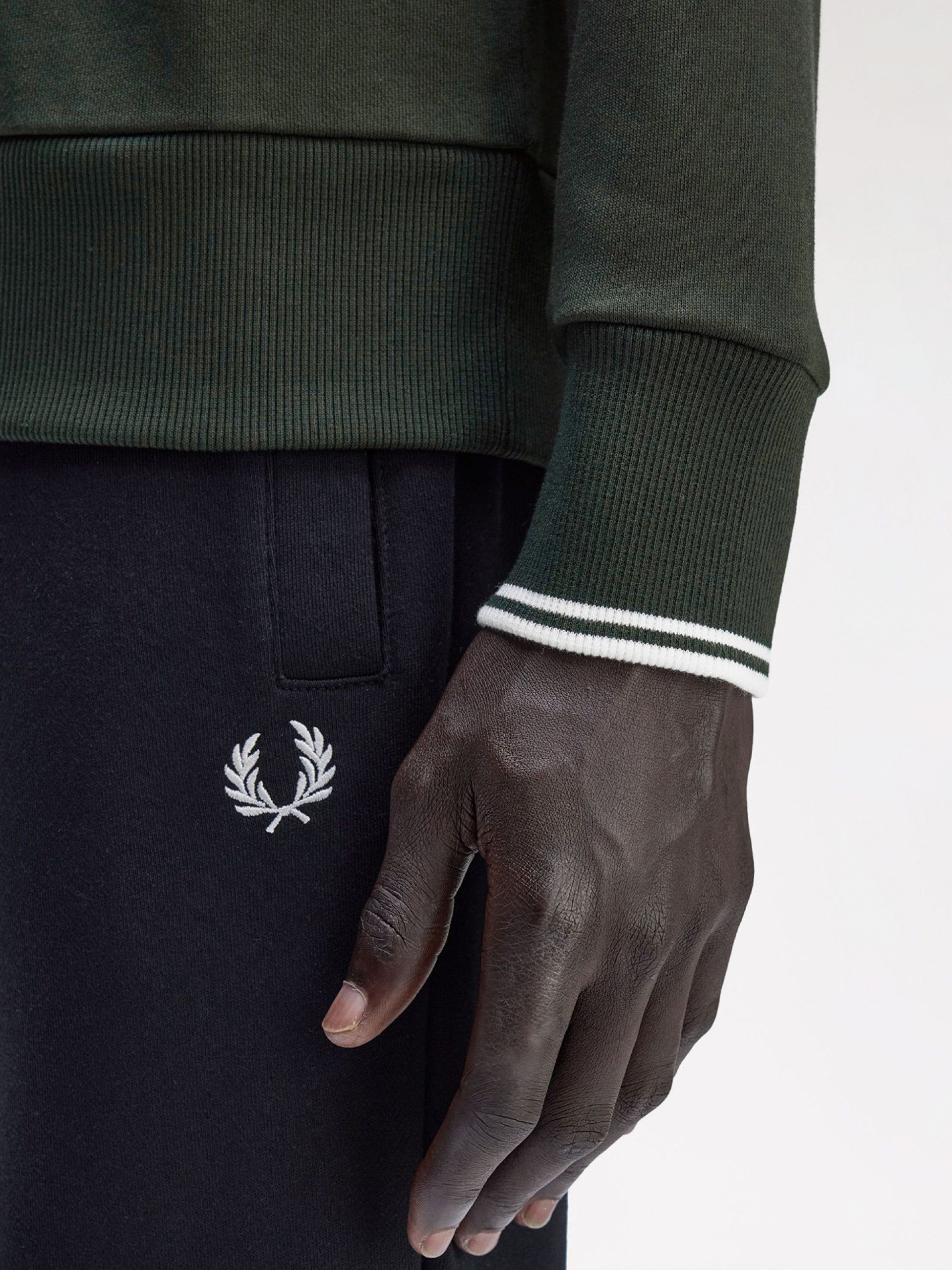 Sudadera Fred Perry Crew Neck Verde