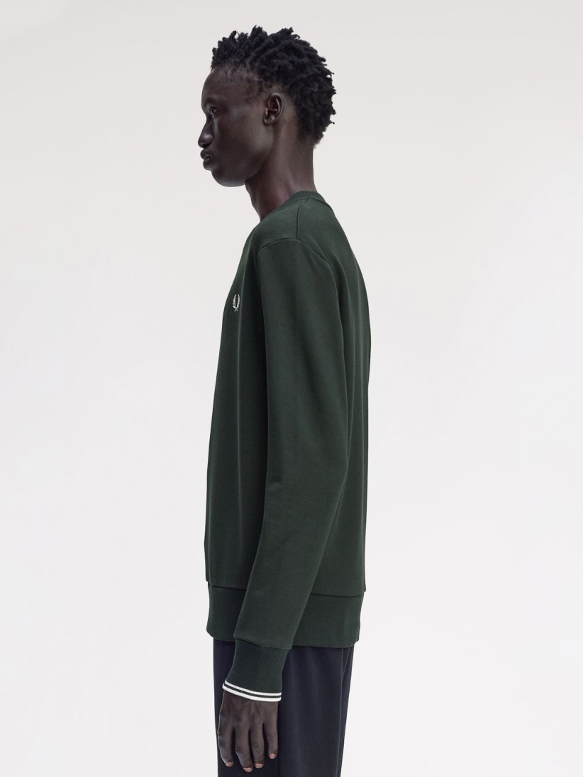Sudadera Fred Perry Crew Neck Verde