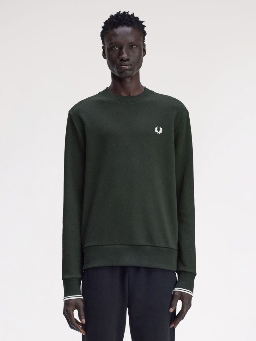 Sudadera Fred Perry Crew Neck Verde
