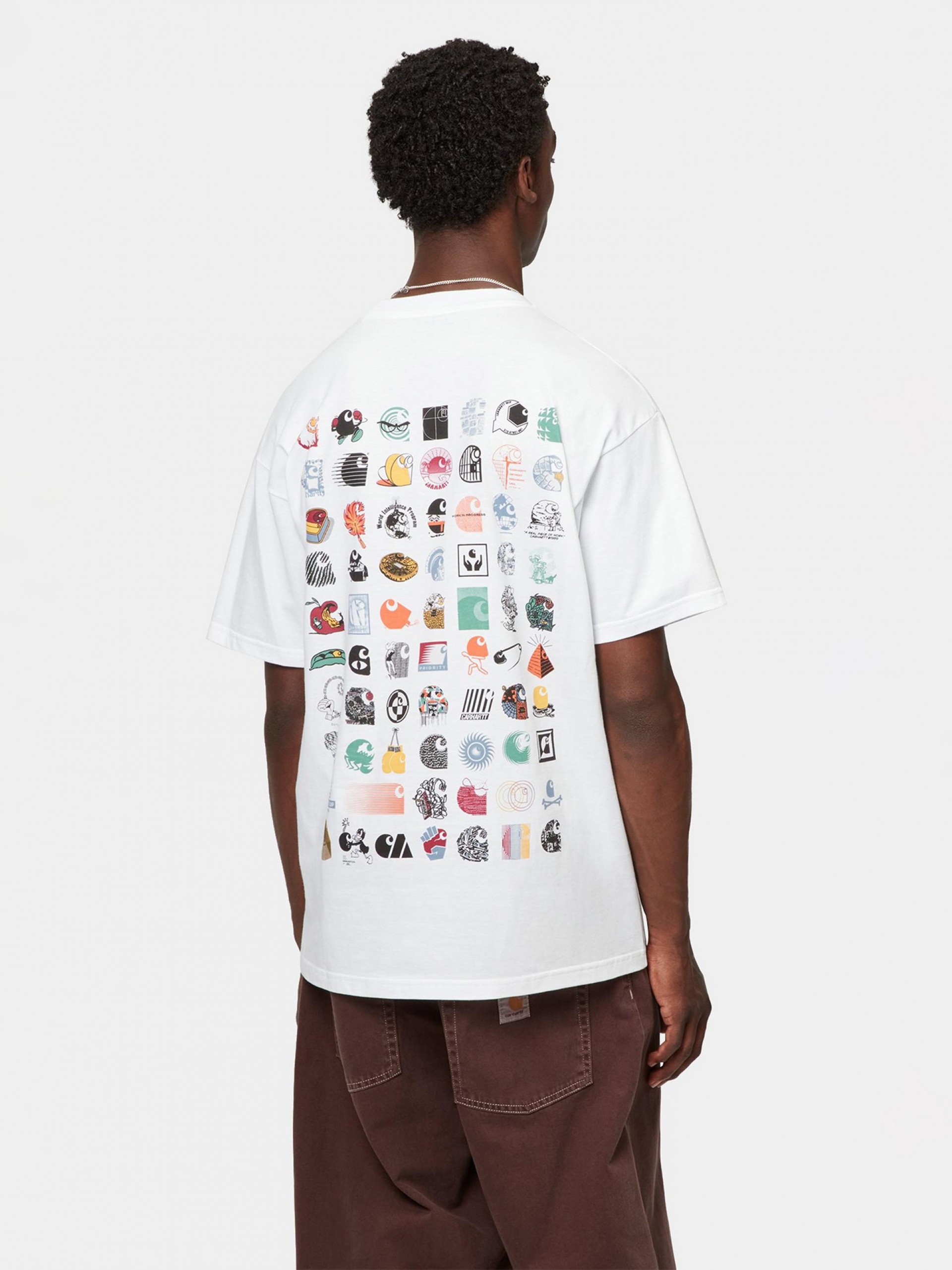 T-shirt Carhartt WIP C Logo Archive Branca