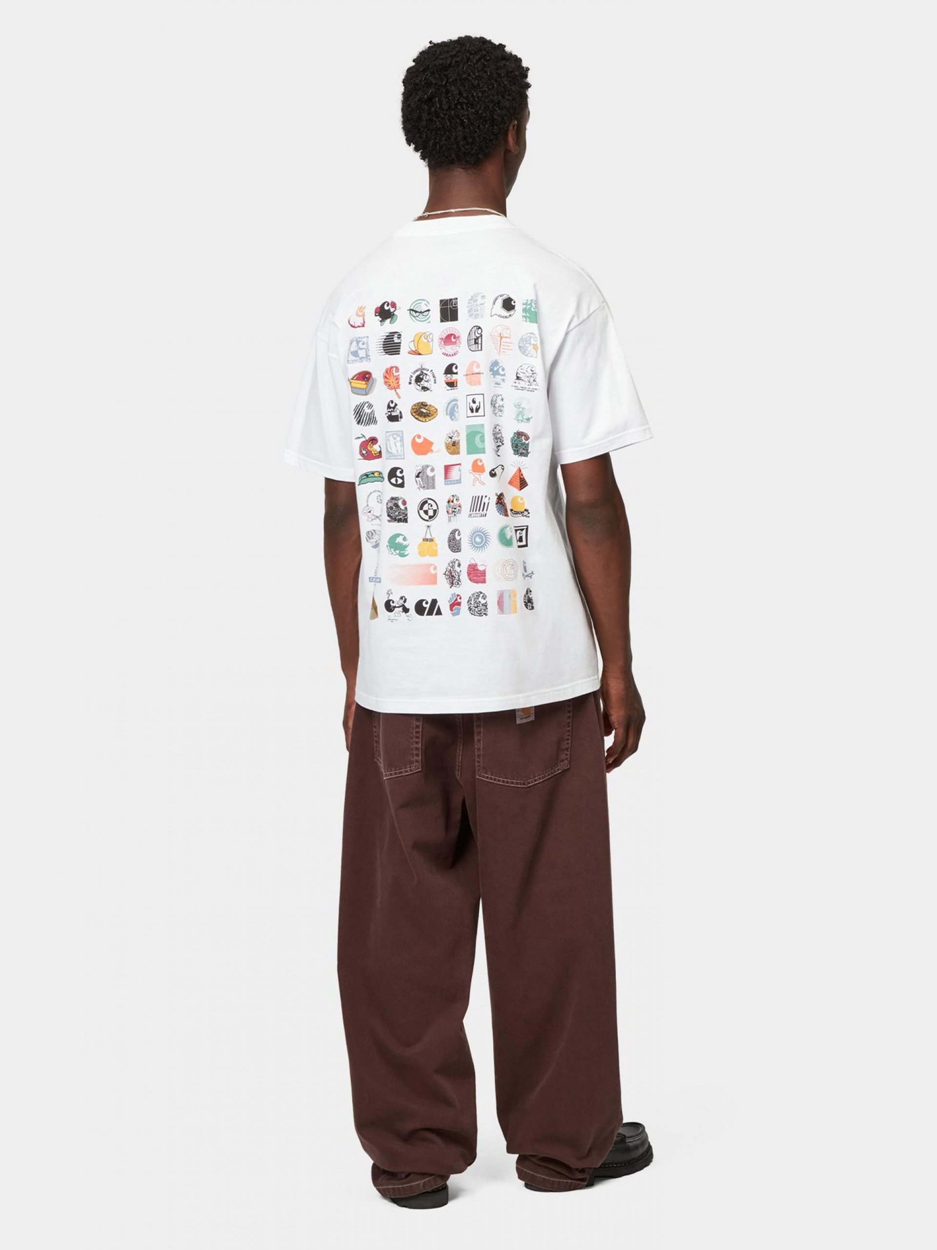 T-shirt Carhartt WIP C Logo Archive Branca