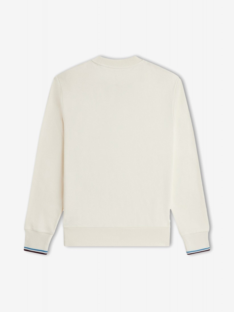 Fred Perry Crew Neck Beige Sweater