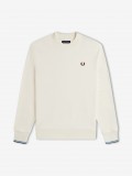 Fred Perry Crew Neck Beige Sweater