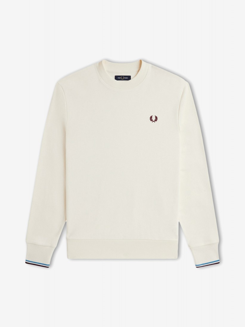 Fred Perry Crew Neck Beige Sweater