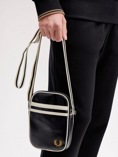 Fred Perry Classic Small Black Crossbody Bag