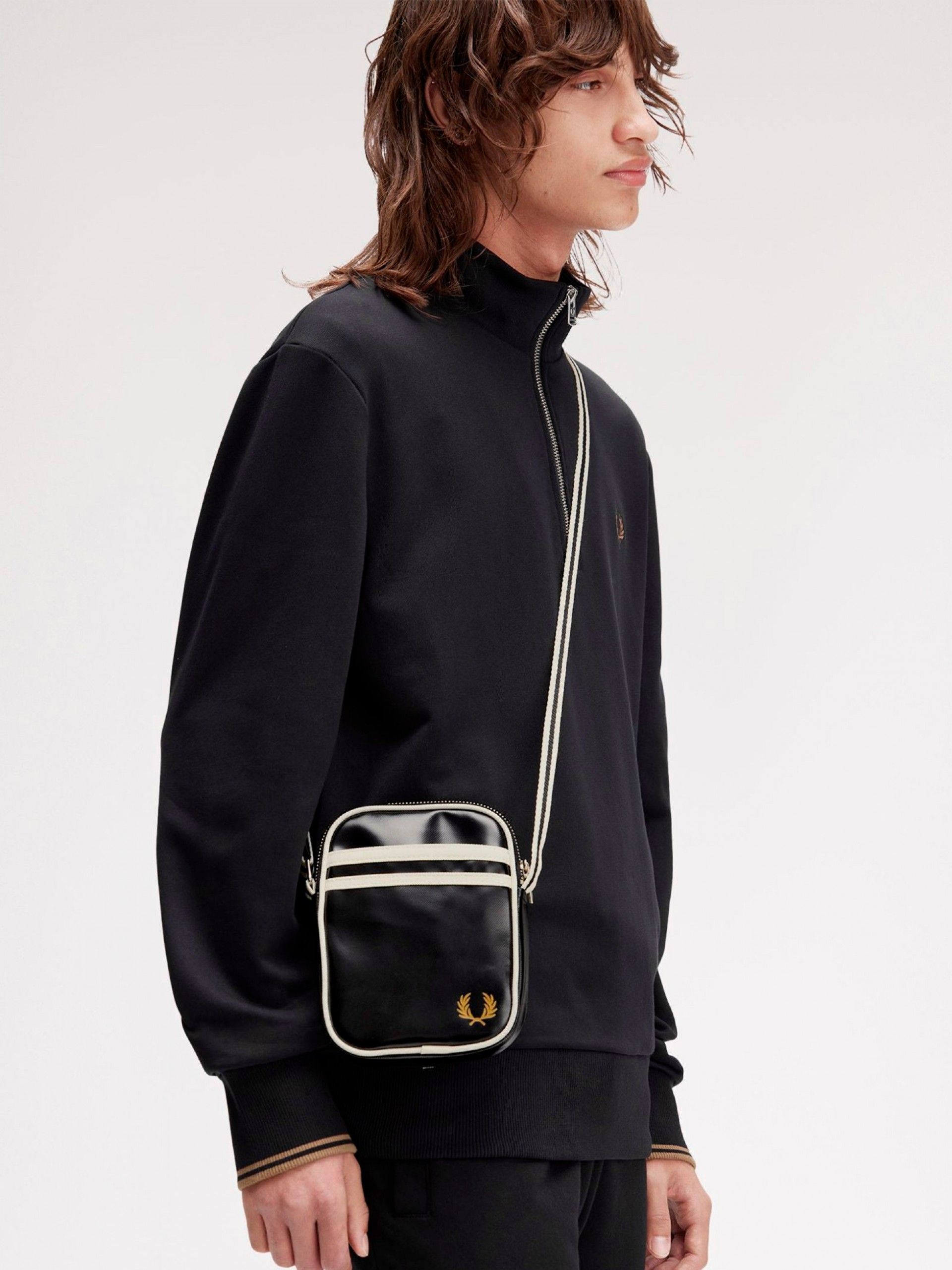 Bandolera Fred Perry Classic Small Negra