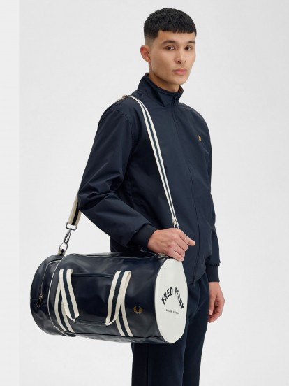 Fred Perry Classic Barrel Blue Bag