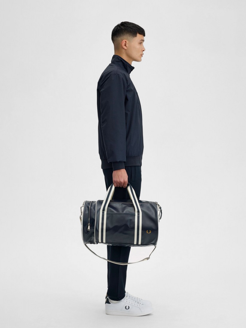 Fred Perry Classic Barrel Blue Bag
