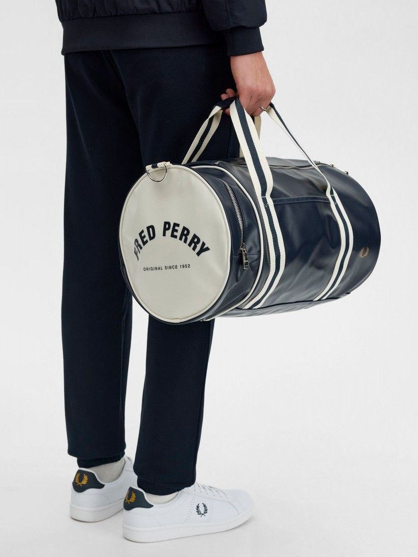 Fred Perry Classic Barrel Blue Bag
