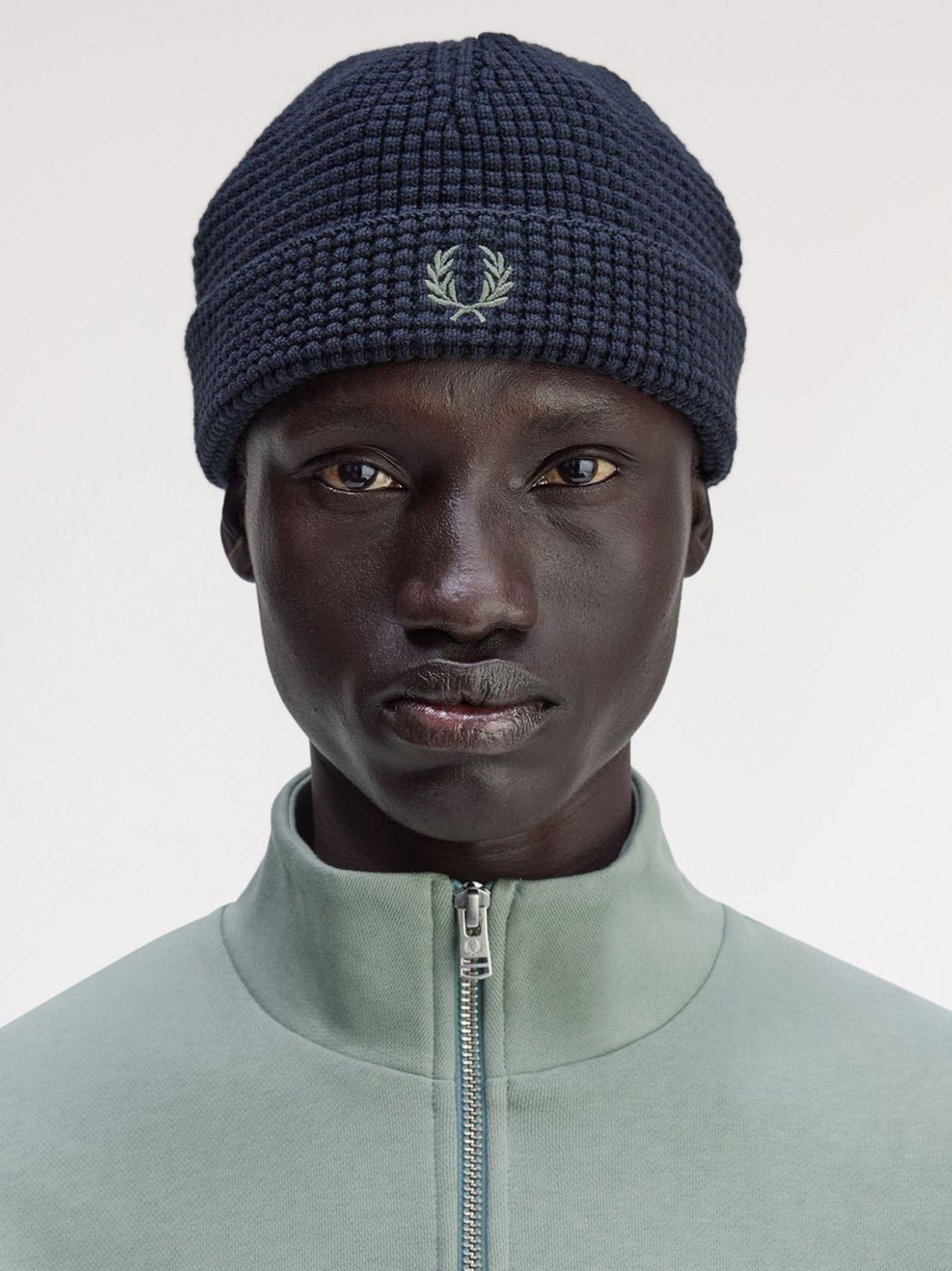 Gorro Fred Perry Waffle Azul