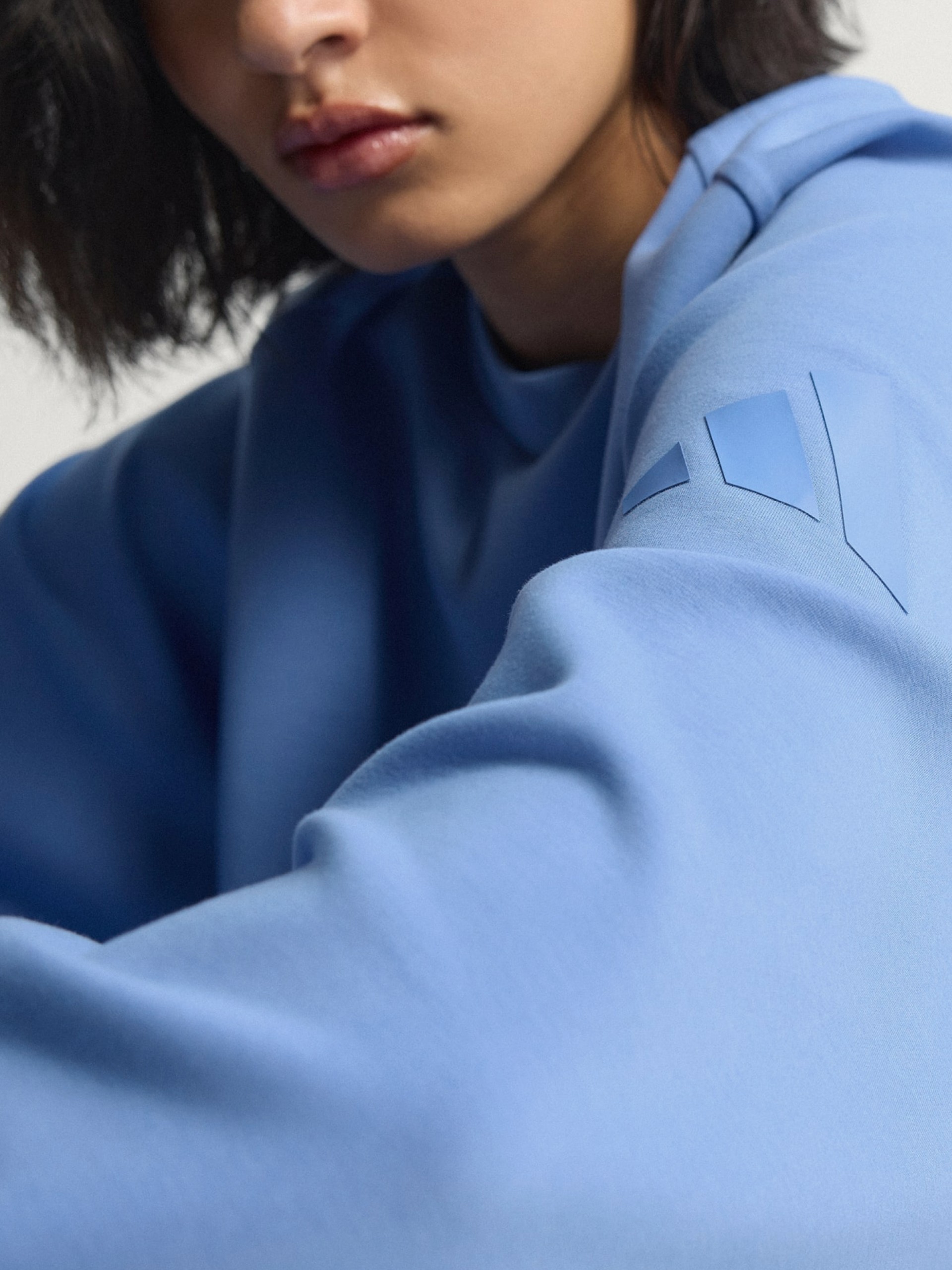 Adidas Soft Lux Loose Blue Sweater