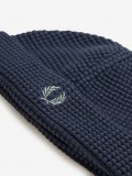 Fred Perry Waffle Blue Beanie