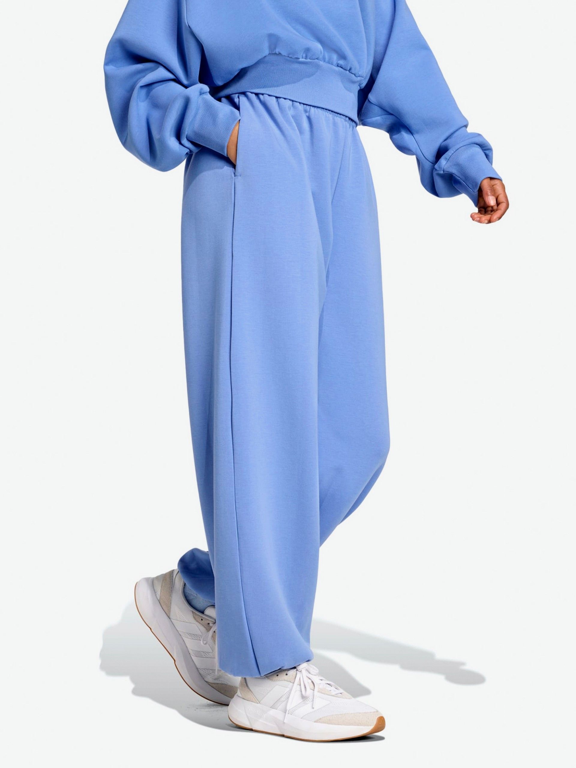 Adidas Soft Lux Loose Blue Trousers