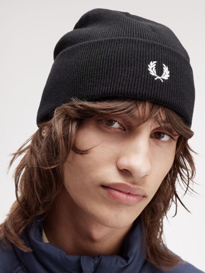 Fred Perry Classic Black Beanie