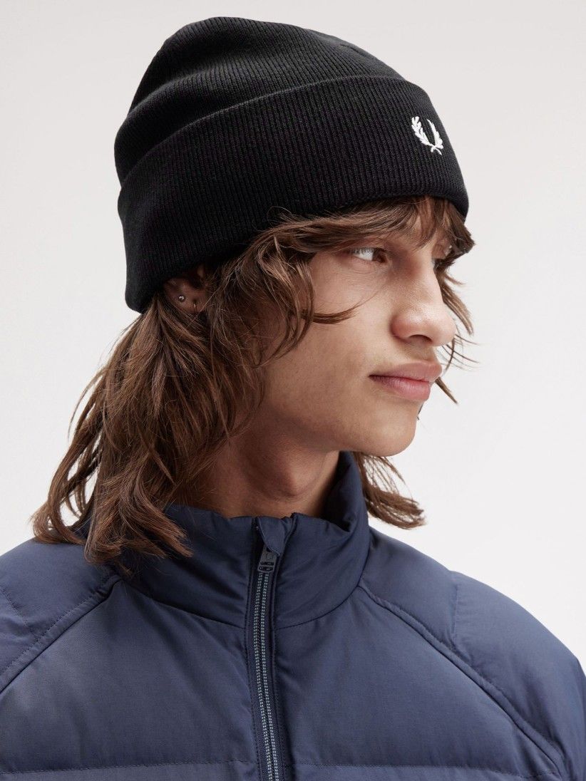 Fred Perry Classic Black Beanie