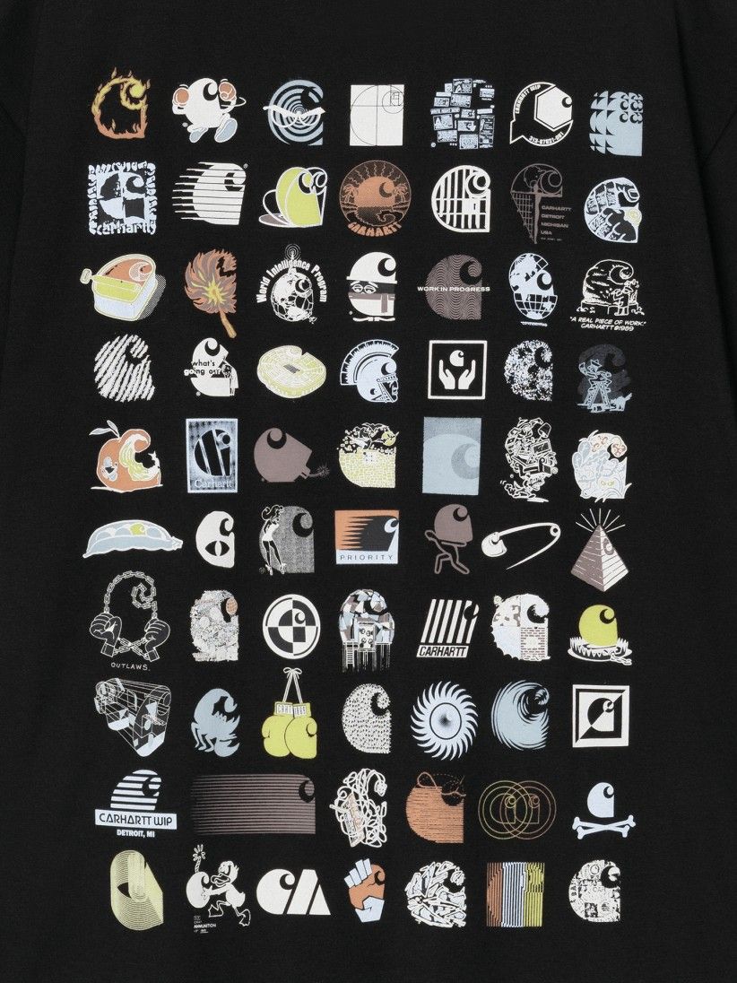 T-shirt Carhartt WIP C Logo Archive Preta
