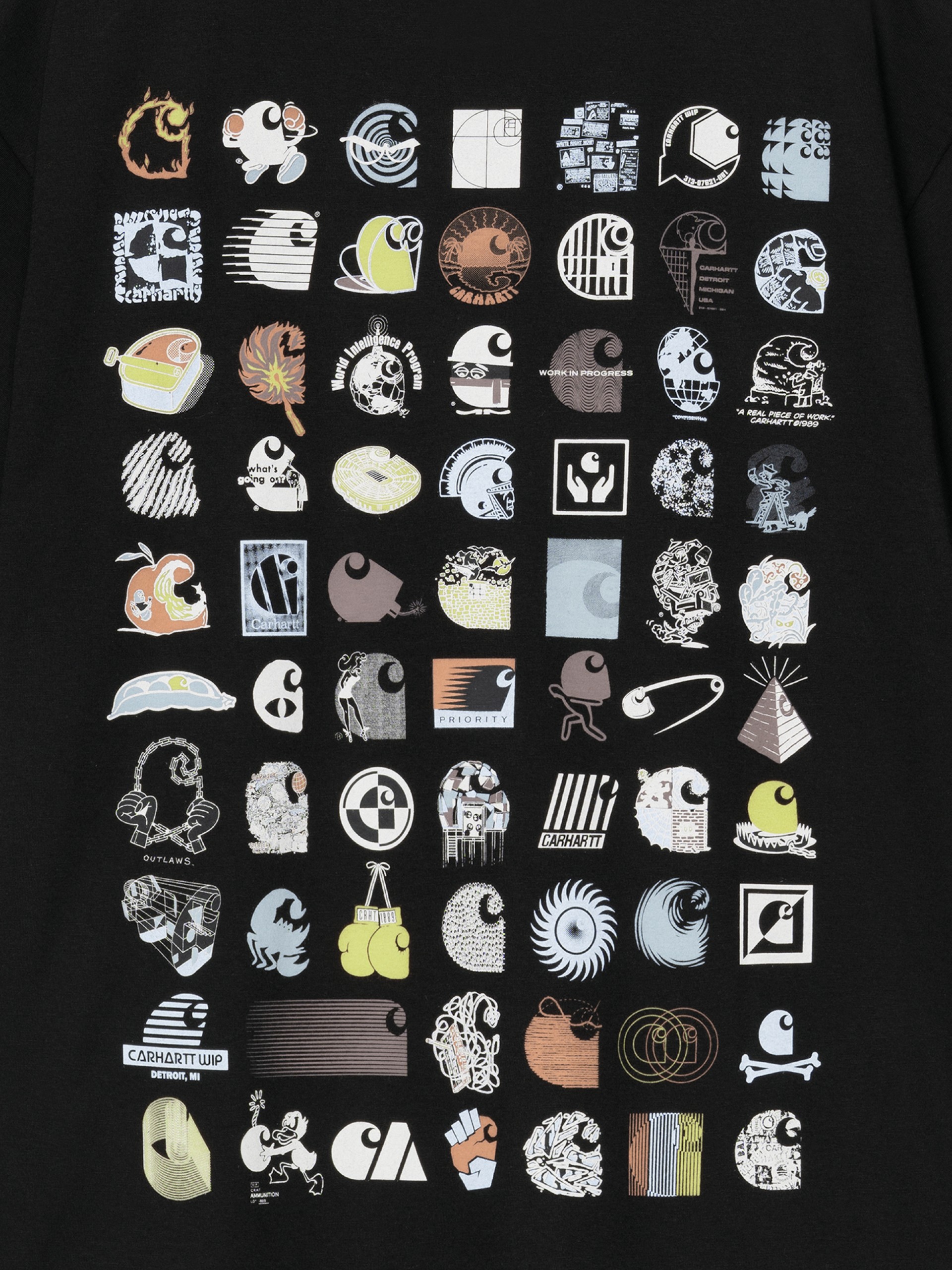 Camiseta Carhartt WIP C Logo Archive Negra