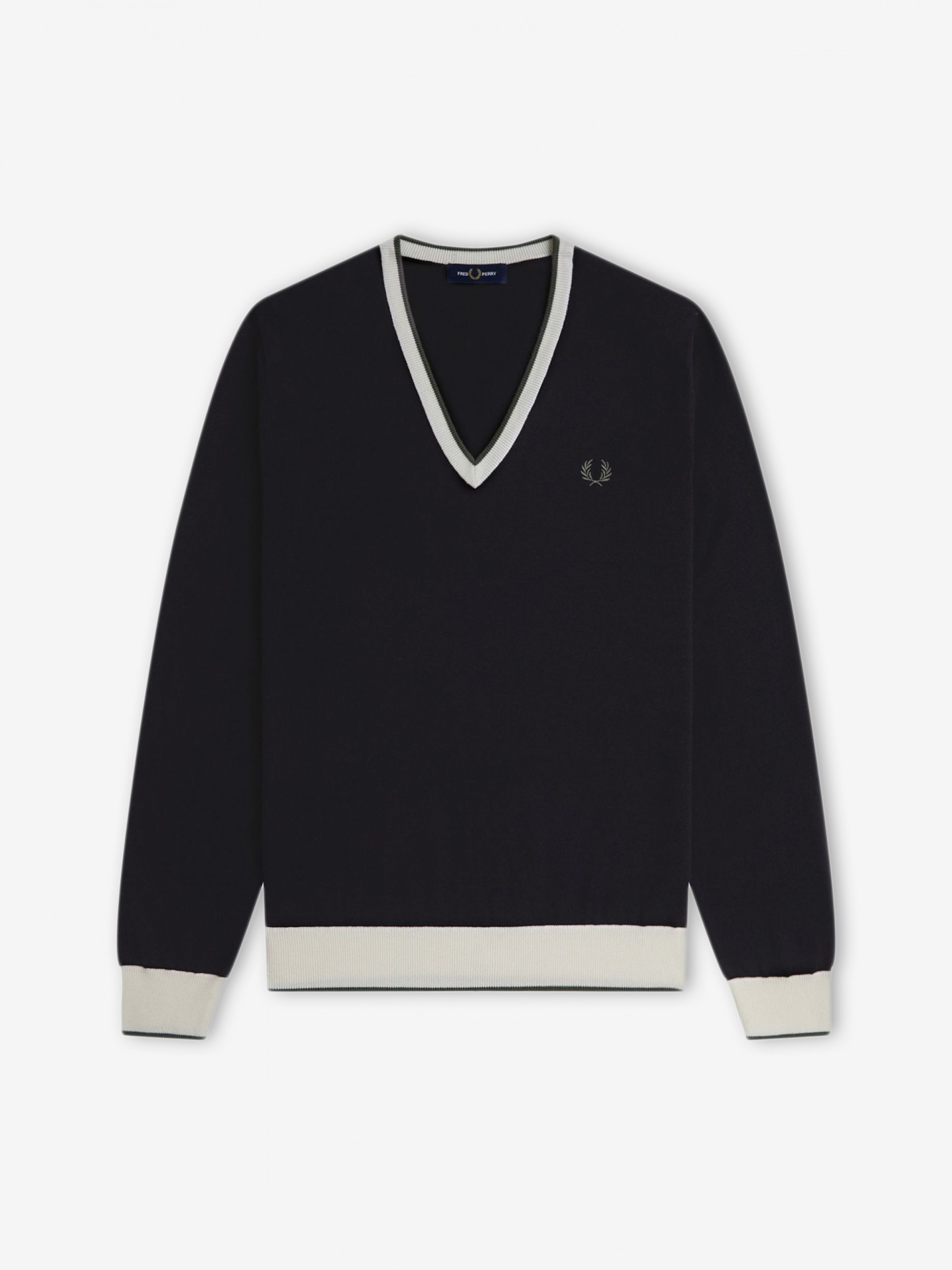 Camisola Fred Perry Contrast Tipped Preta