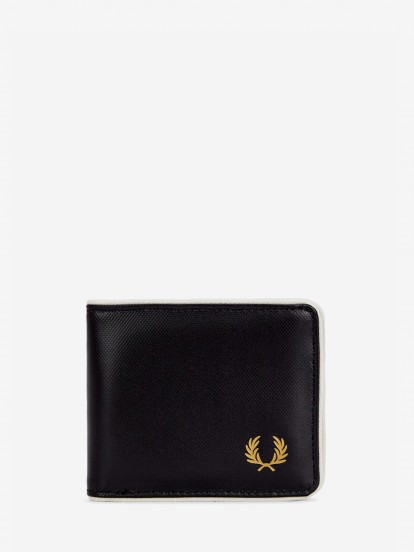 Carteira Fred Perry Laurel Wreath Preta