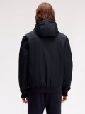 Fred Perry Brentham Navy Blue Hooded Jacket