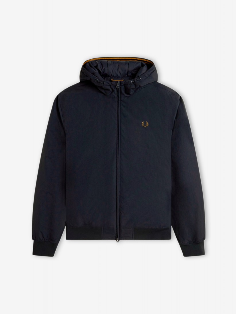 Fred Perry Brentham Navy Blue Hooded Jacket
