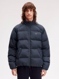 Fred Perry Raglan Sleeve Padded Blue Jacket