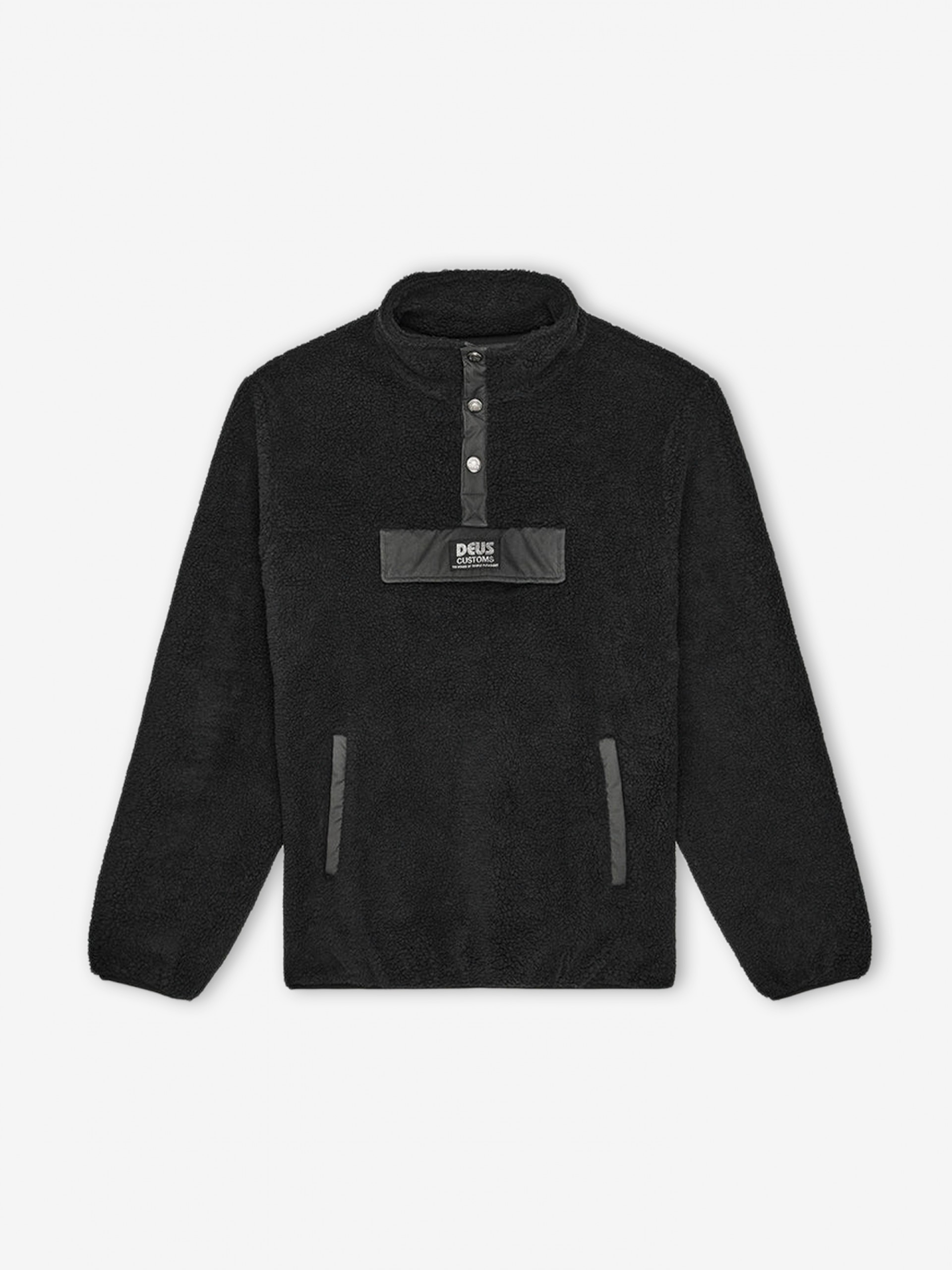 Deus Ex Machina Discovery Sherpa Fleece Black Sweater