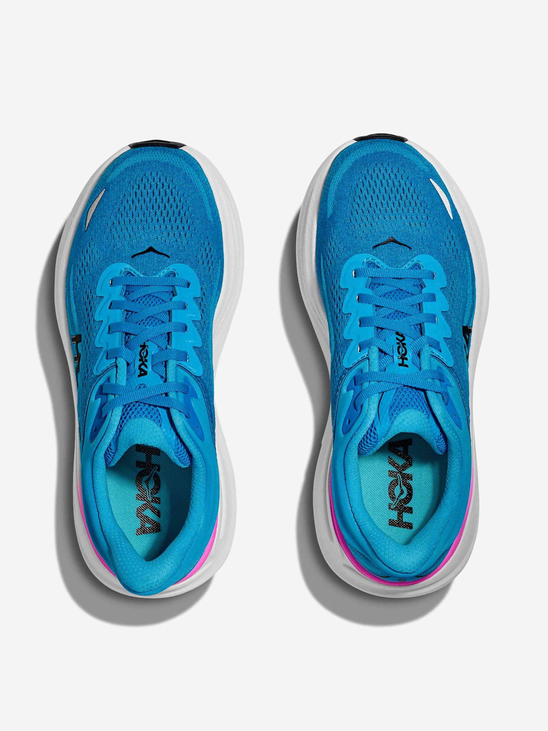 Hoka Bondi 9 W Blue Running Trainers