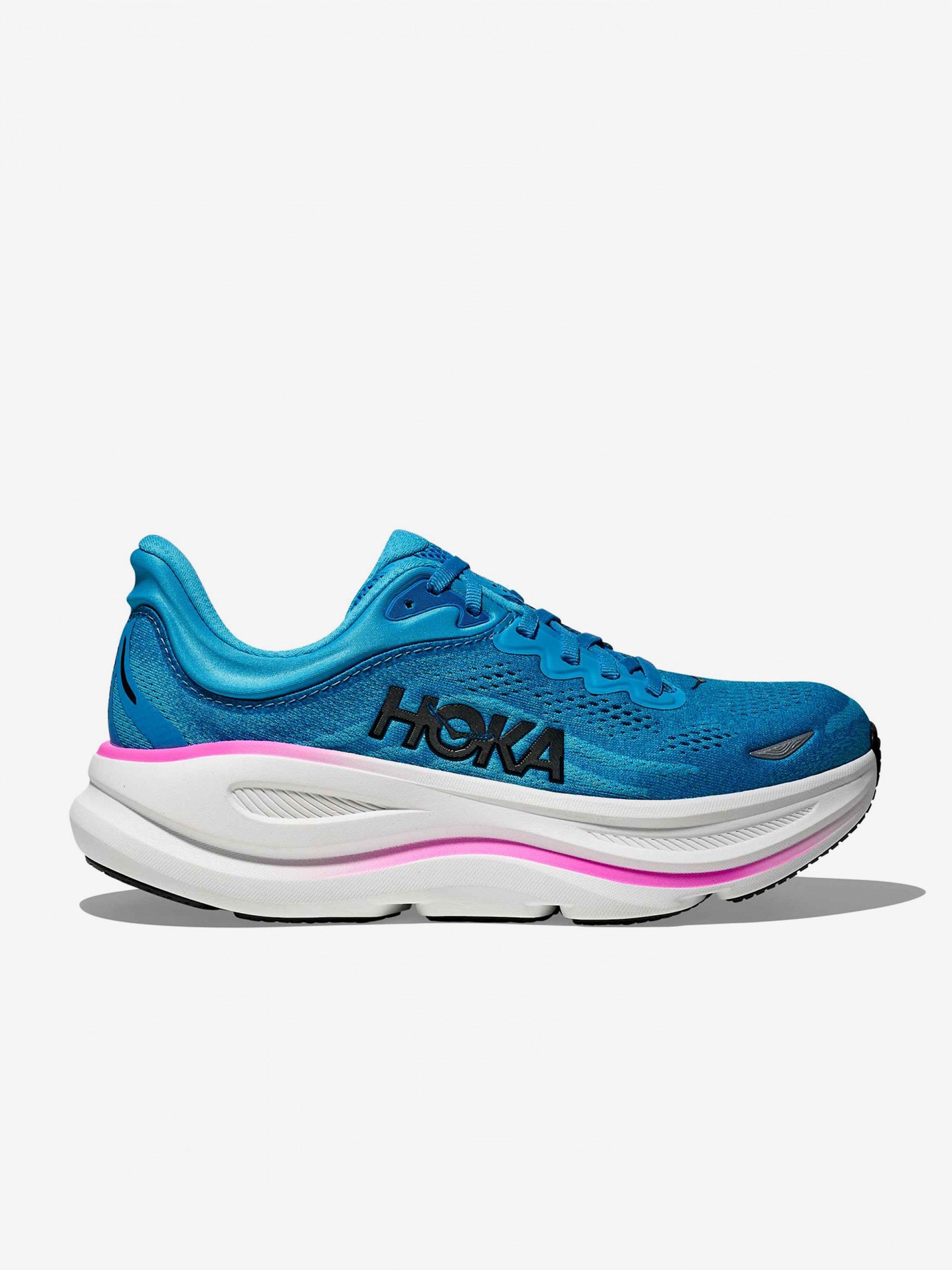 Hoka Bondi 9 W Blue Running Trainers