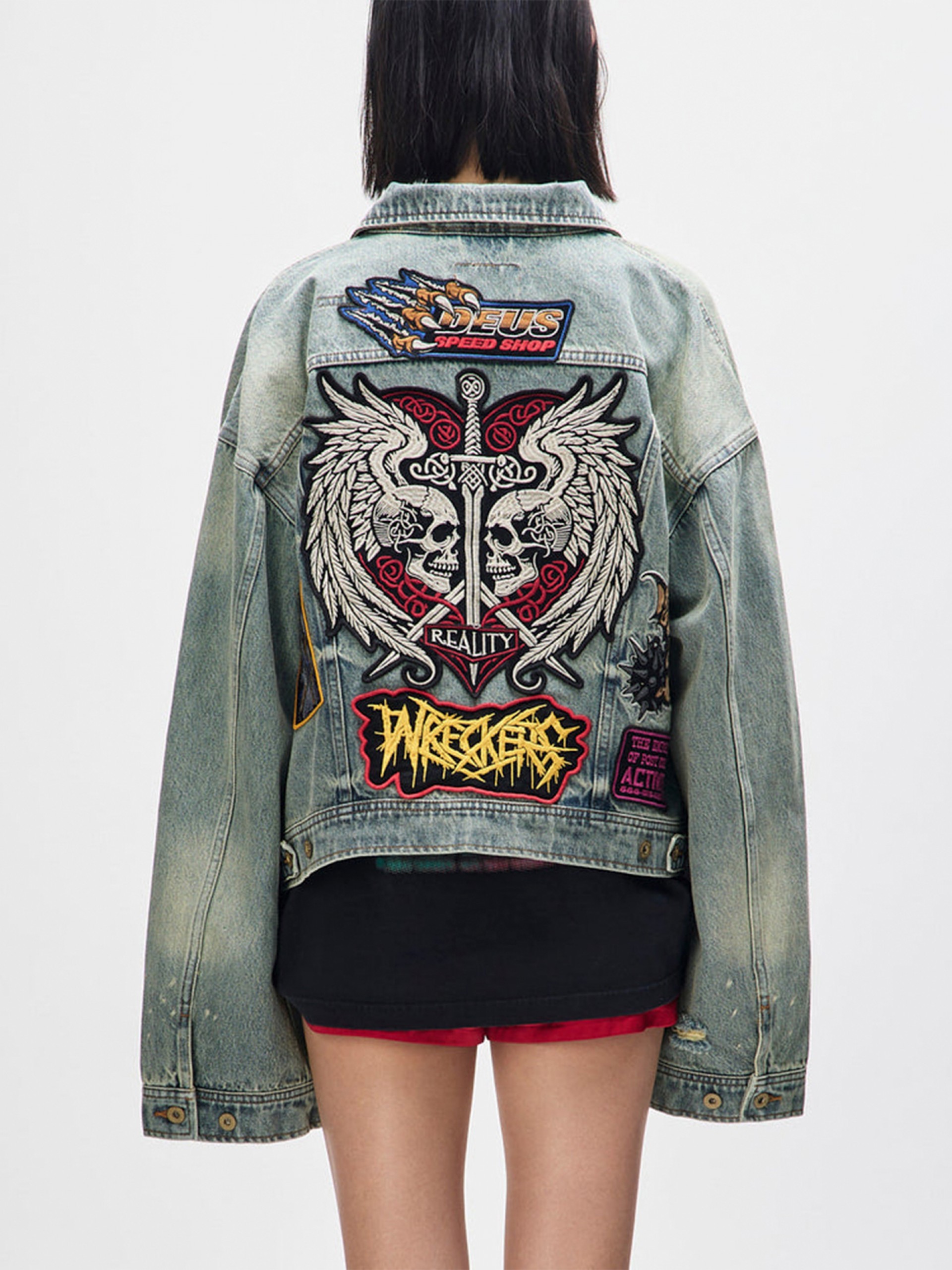 Chaqueta Vaquera Deus Ex Machina Sasafras Azul