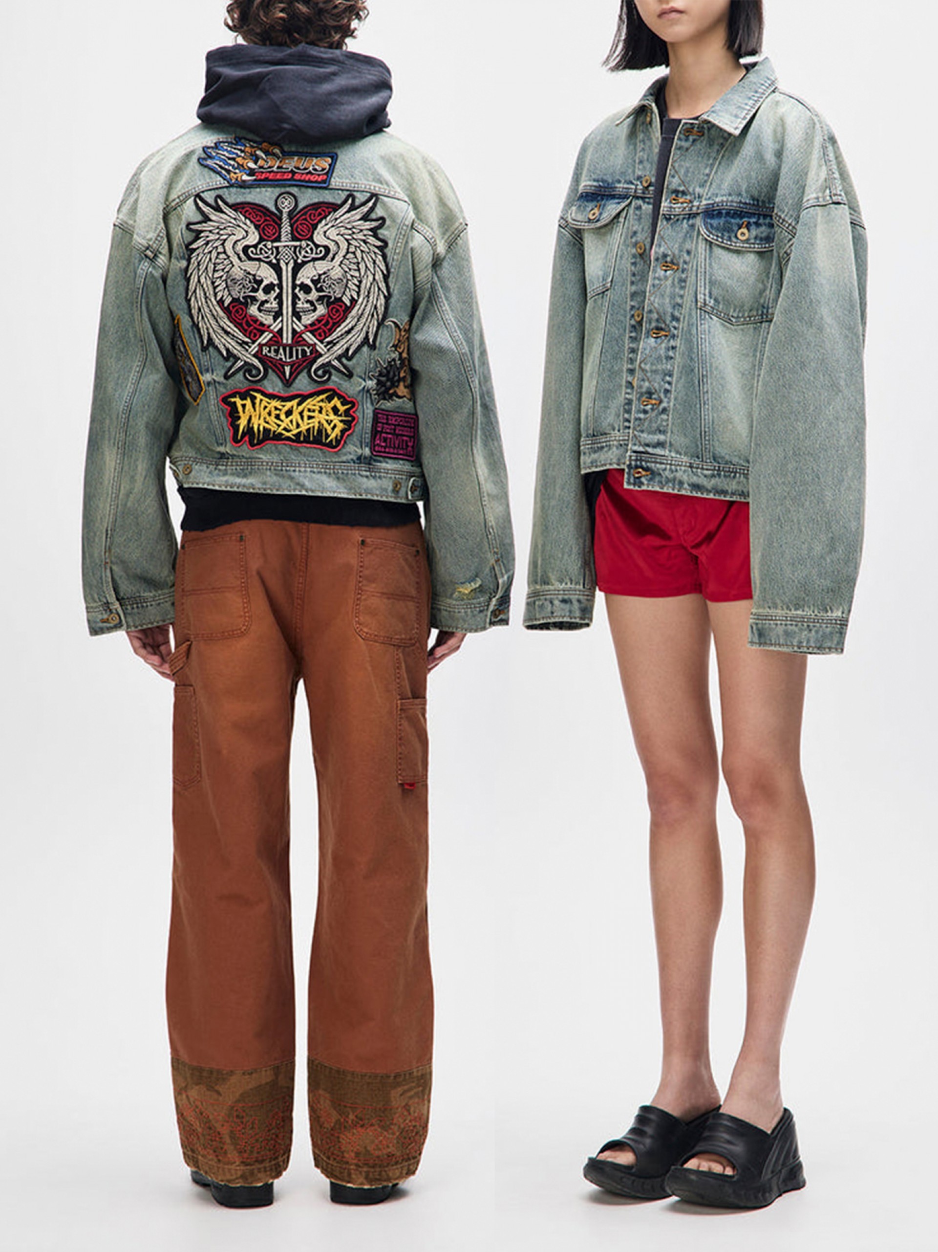 Chaqueta Vaquera Deus Ex Machina Sasafras Azul