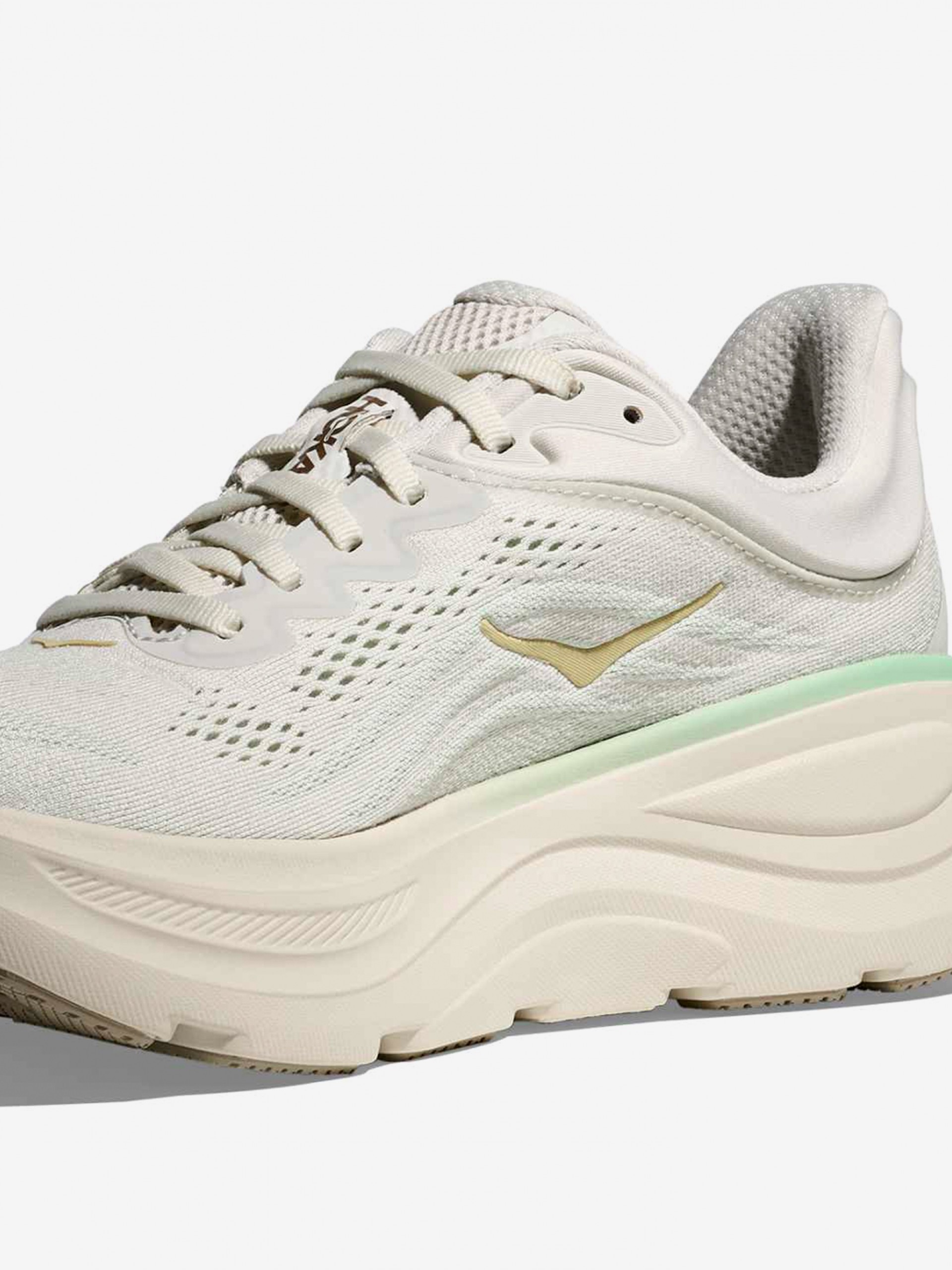 Hoka Bondi 9 W Beige Running Trainers