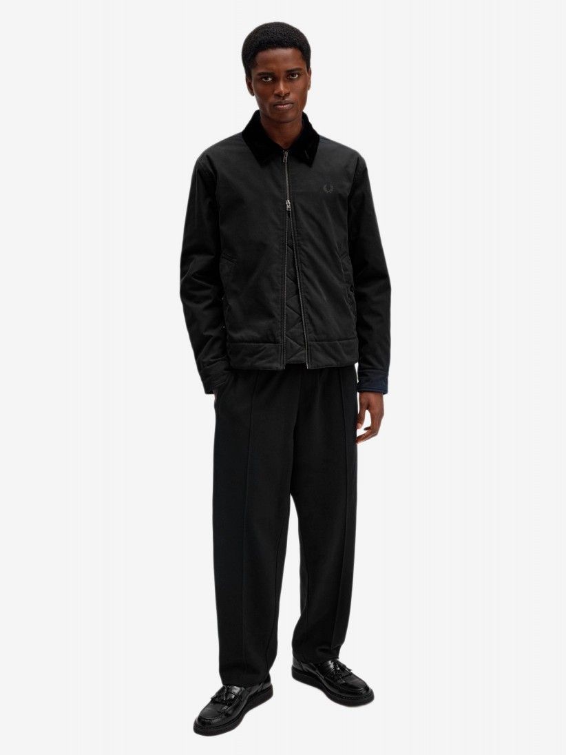 Fred Perry Caban Black Jacket