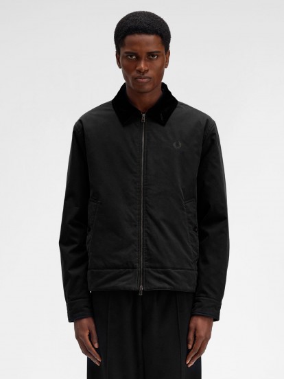Fred Perry Caban Black Jacket