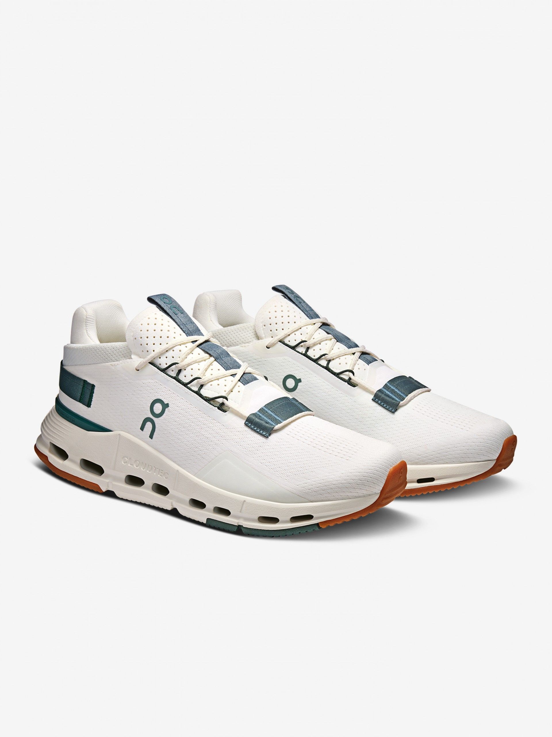 Zapatillas On Running Cloudnova 2 Beige y Verdes