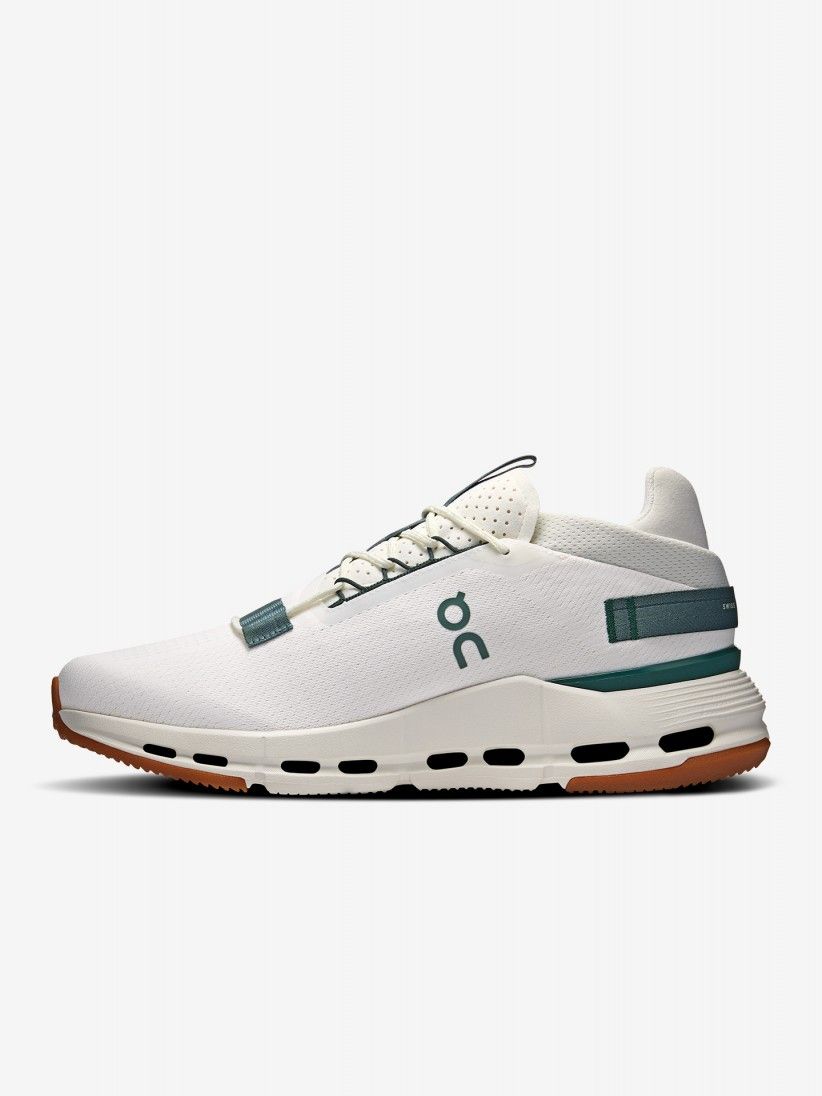 On Running Cloudnova 2 Beige and Green Sneakers