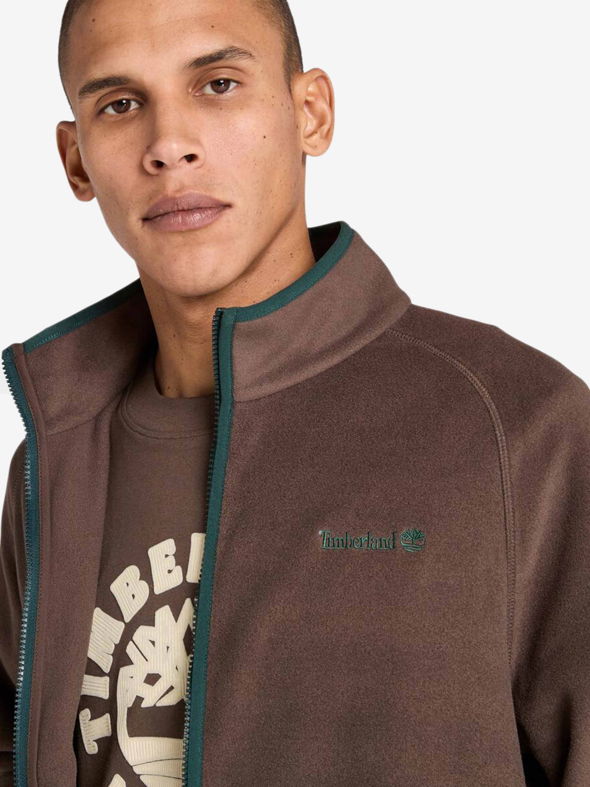 Chaqueta Timberland Polartec 100 Marrón