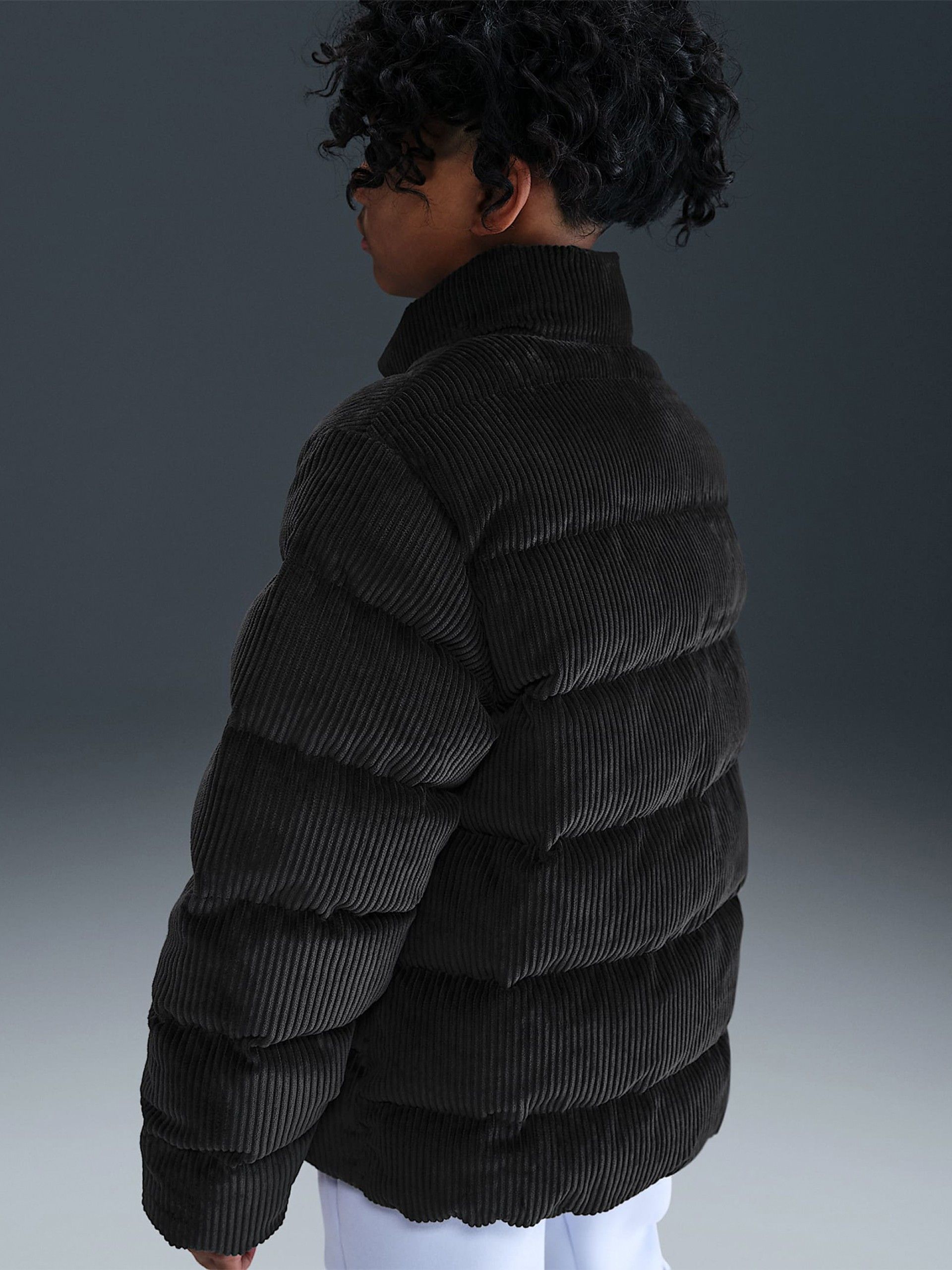 Chaqueta Nike All Day Play Therma-FIT Loose Júnior Negra