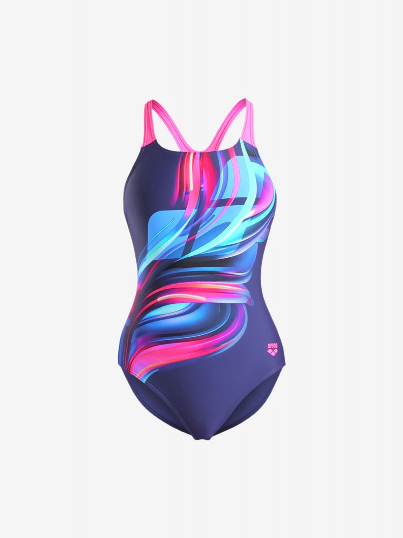 Fato de Banho Arena Bloom Swim Pro Back Roxo