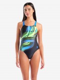 Fato de Banho Arena Bloom Swim Pro Back Preto