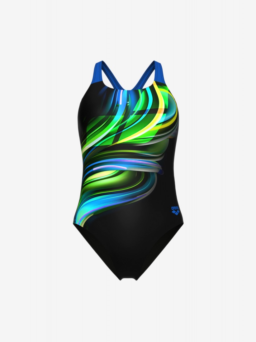 Fato de Banho Arena Bloom Swim Pro Back Preto