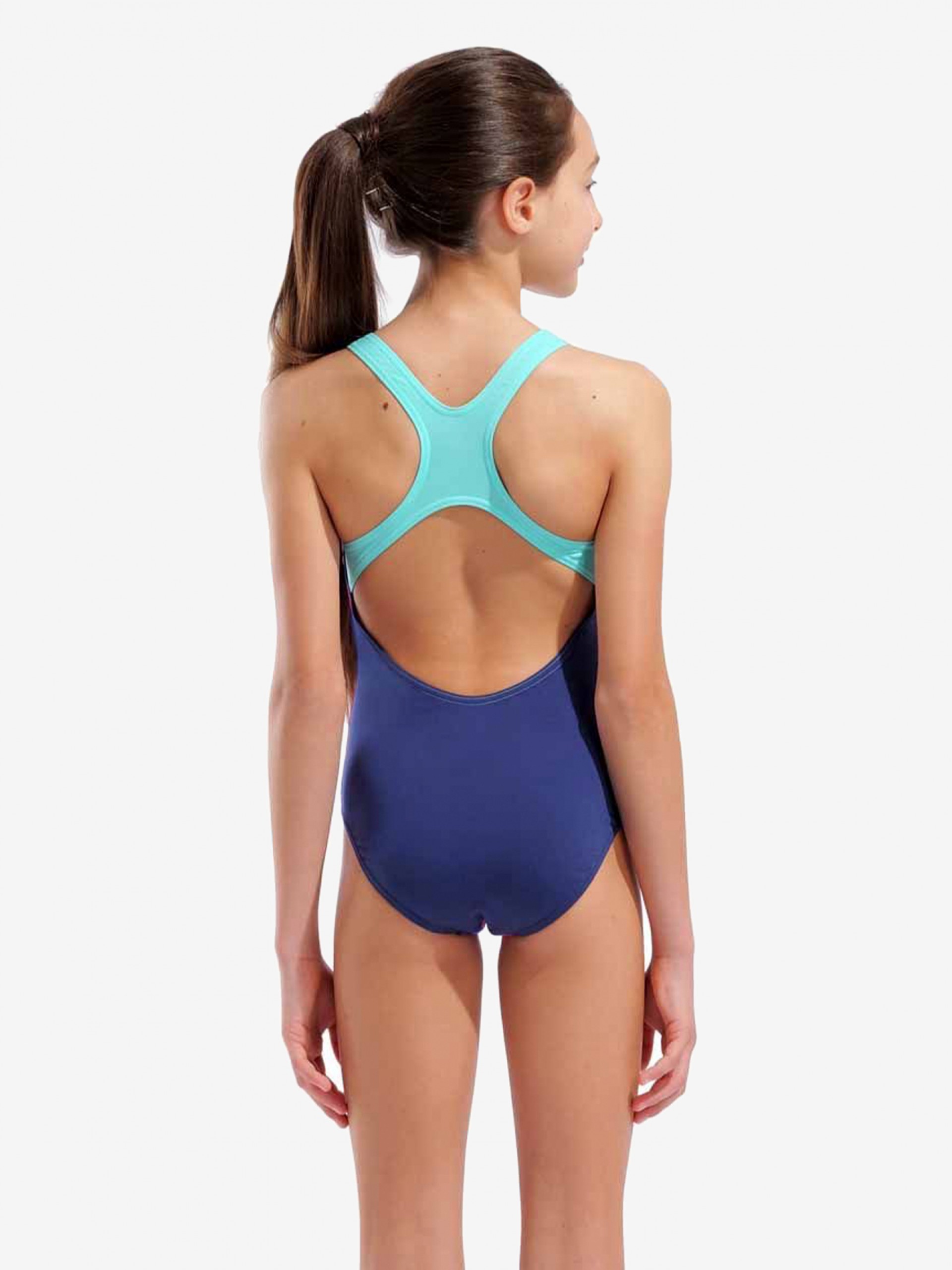 Arena Spray Paint Swim Pro Back Kids Blue Swimsuit