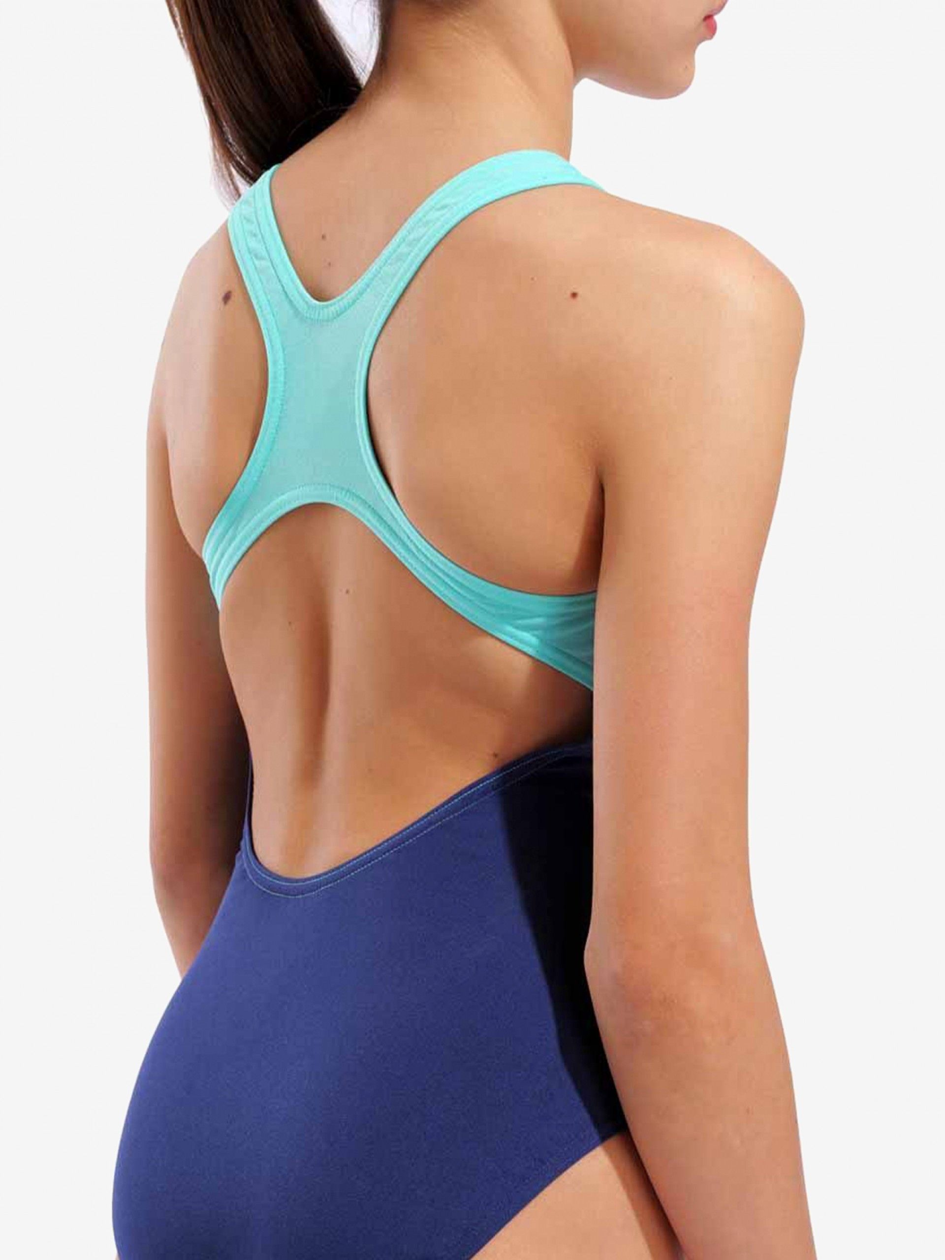 Arena Spray Paint Swim Pro Back Kids Blue Swimsuit